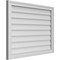 Ekena Millwork Vertical Surface Mount PVC Gable Vnt: Non-Functional, w/2"W x 1-1/2"H, Brickmould Frame, 34"W x 26"H GVPVE34X2602SN - alternate 4